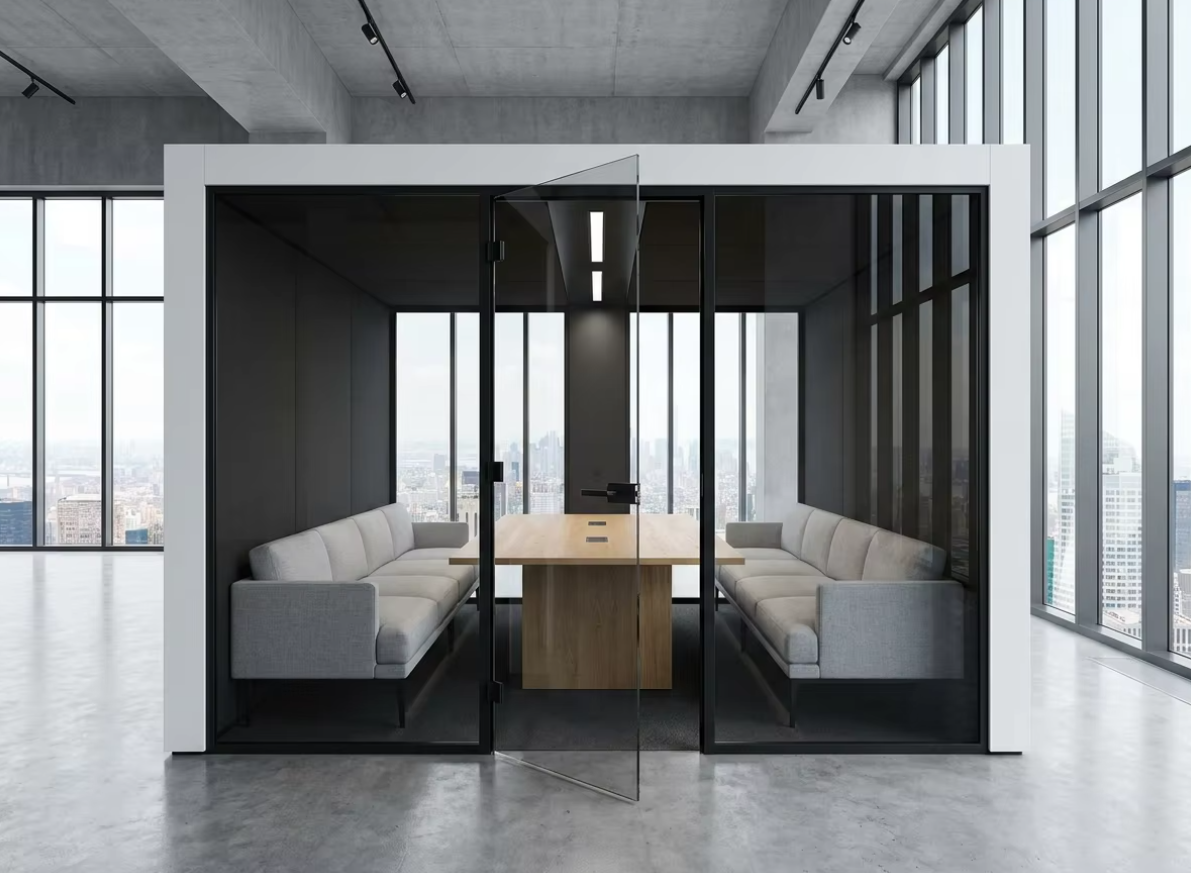 MobileX acoustic booth structure and interior