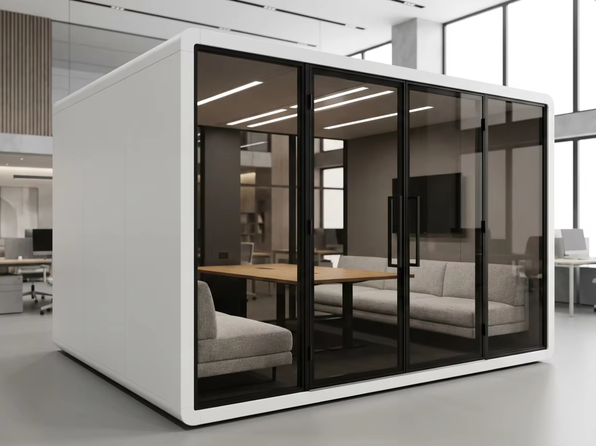 MP3 meeting booth with sofa
