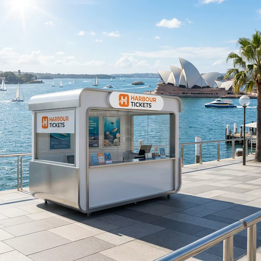 MobileX harbour ticket kiosk