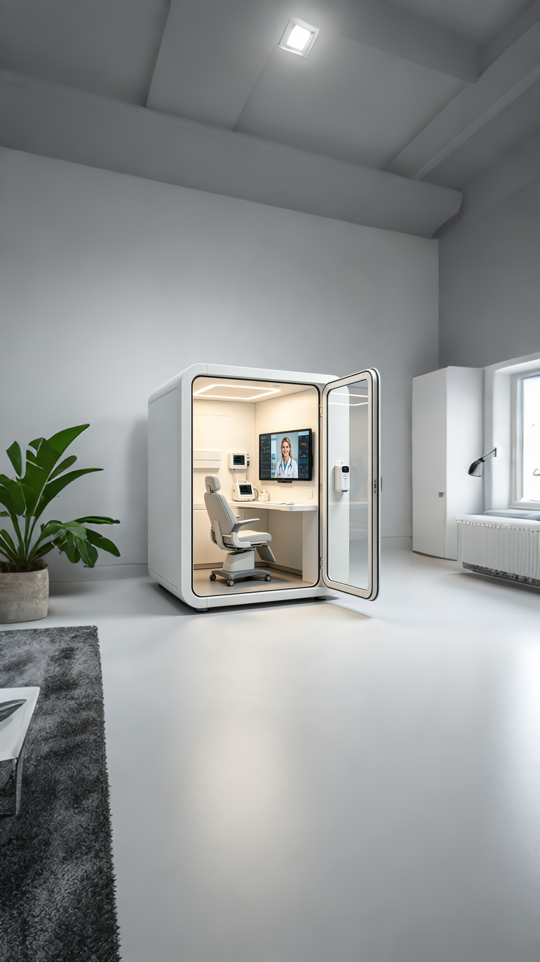 Healthcare consultation pod cabin