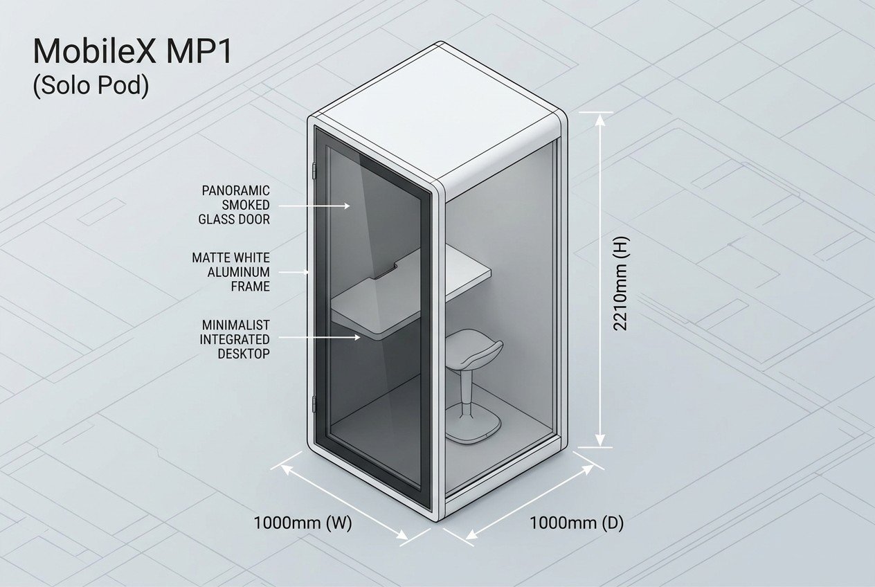 MP1 Office Pod structure drawing