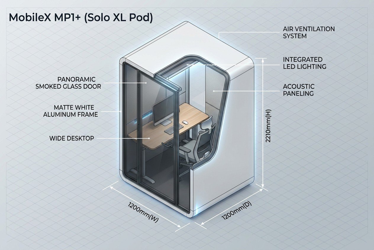 MP1+ Phone Booth structure drawing