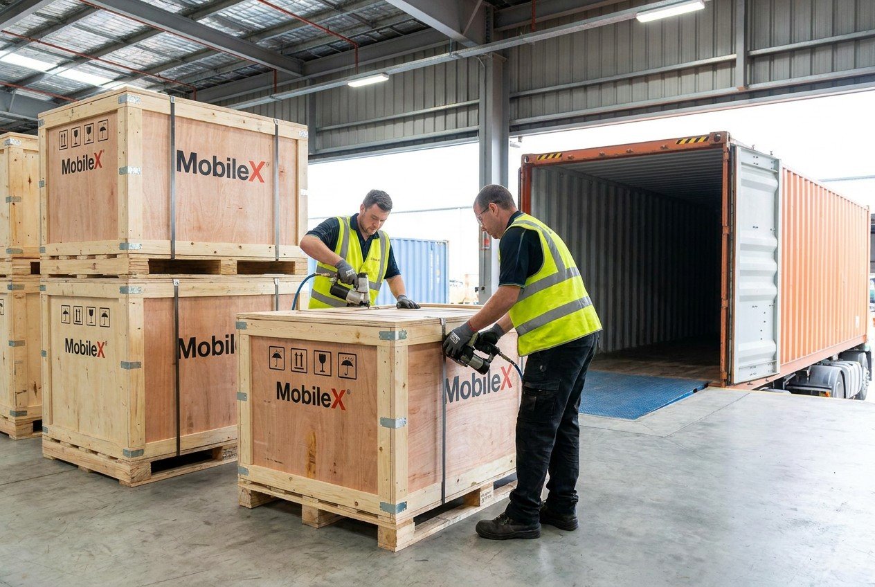 MobileX POD office pod export crates